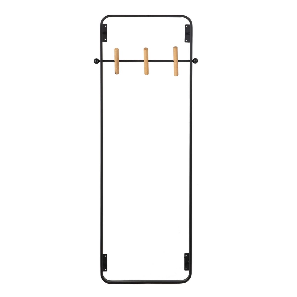 Coat rack Black Iron 45 x 7 x 120 cm